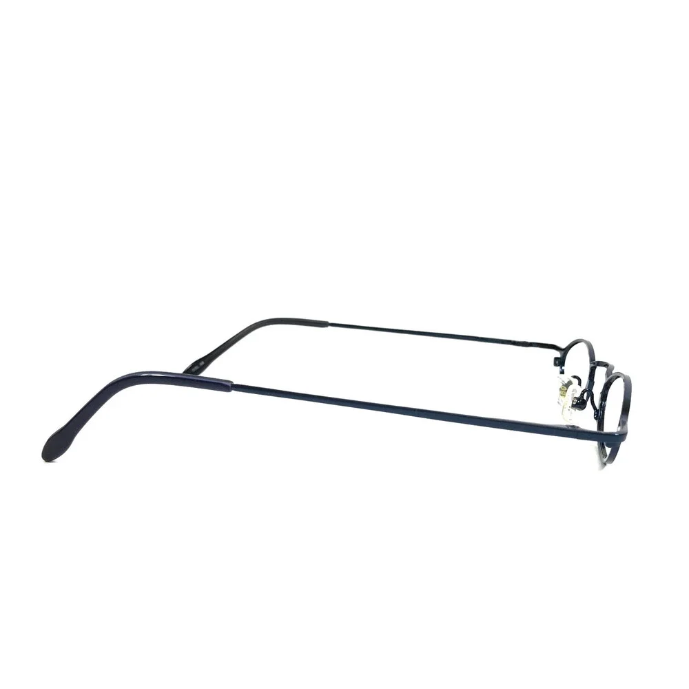 ogi Petite Eyeglasses Frames 9010 COL. 68 Navy Blue Oval Wire Rim 40-22-131